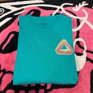 Palace Tri Bagel T-Shirt Pool Green – Size Medium – Used